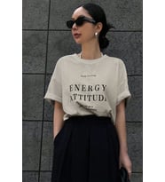 Unisex Energy Baskılı Tasarım Tshirt (Bej)