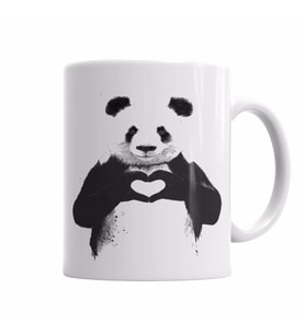 Panda Love Kupa Bardak Porselen