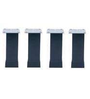 Kare Mobilya Ayağı Siyah 12cm (4 Adet)