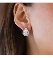 Damla Taşlı Sky Diamond Gümüş Küpe