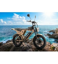 APE RYDER GENON ULTRA 750W ELEKTRİKLİ BİSİKLET AYNA ÇANTA VE EL GAZI HEDİYELİ (Sarı)