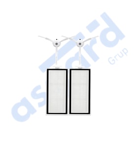 ROBOROCK Q5, Q5+, Q5 PRO,Q5 PRO+ UYUMLU 2 Yan Fırça 2 Filtre PKT-iasgf0000476