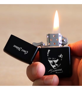 Kişiye Özel İsimli Benzinli Zippo Çakmak Atatürk Temalı
