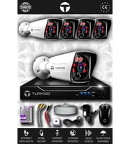 TURKNO 5 Kameralı Karia 5 Dış Kamera Set HDD'siz Full HD Gece Görüşlü Güvenlik Kamerası Sistemi