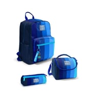 Coral High Renkli Çizgili 3'lü Okul Çanta Seti SET0123695 - Erkek (Çok Renkli)