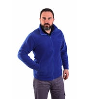 ESER - Fermuarlı Polar Mont - Saks Mavi