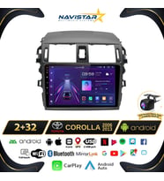 Toyota Corolla Kablosuz Carplay 2+64GB Android 13 Navigasyon Multimedya Sistemi