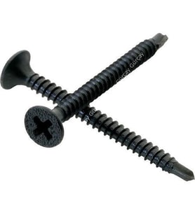Meridyen Matkap Uçlu Alçıpan Vidası 3.5x35mm Siyah 1000 Adet