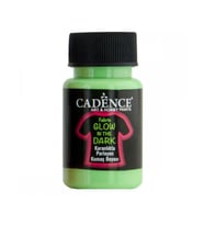 Cadence Fabric Glow In The Dark Karanlıkta Parlayan Kumaş Boyası 50 ml Koyu Yeşil 