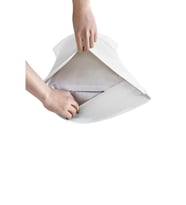 Divanev 2 Adet Pamuklu Yastık Kılıfı 50x70 cm Fermuarsız Beyaz
