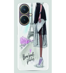 Vivo Y27 Kılıf Desenli Silikon Bonjour Paris 1419