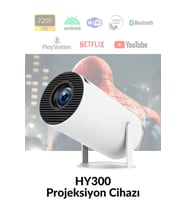 Taşınabilir Ev Sineması HD Bluetooth Android 11 Wi-Fi Hoparlörlü