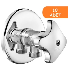 10 Adet ECA Filtreli Klozet Taharet (Ara) Musluğu Rozetli 102111128