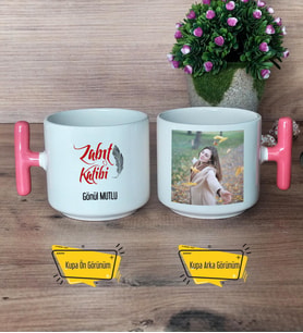 Zabıt Katibi Kupa Bardak Fotoğraflı T Pembe Kulplu Zabıt Katibine Hediye 