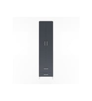 Hyperion Dolap 5 Raflı 2 Çekmeceli 2 Kapaklı 60x44x243 Antrasit-Antrasit