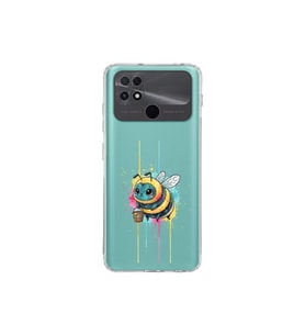 POCO C40 ile uyumlu Splash arı tasarımlı şeffaf silikon kılıf