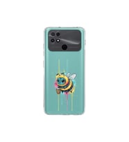 POCO C40 ile uyumlu Splash arı tasarımlı şeffaf silikon kılıf