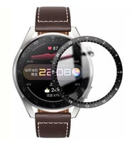 Huawei Watch 3 Pro Zore PMMA Pet Saat Ekran Koruyucu (Siyah)