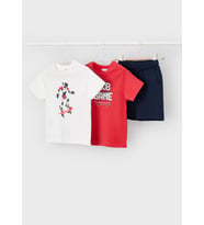 Mayoral Erkek Çocuk Penye Şort Tshirt Takım Kırmızı