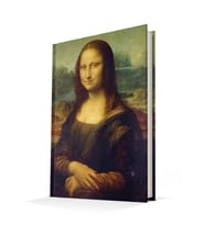 DEFFTER ART OF WORD/ DA VINCI 14X20 MONALISA SERT KAPAK ÇİZGİLİ DEFTER 96 YP