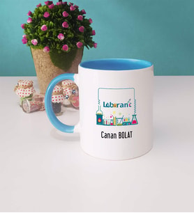 Laborant Kupa Bardak Mavi