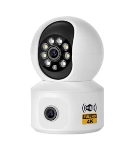 Ys-15 5mp Çift Kameralı Full Hd 4K Kablosuz Wifi Bebek, Bakıcı, Hayvan Izleme Kamerası