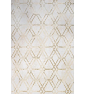 Krem Halı Dijital Baskı Geometrik Motifli Kaymaz Tabanlı Modern Salon ve Koridor Halısı