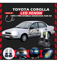 Toyota Corolla Efsane Kasa Uzun Kısa Far Uyumlu Şimşek Etkili Led Xenon Pro Series H4