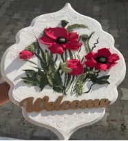 El Yapımı Kabartmalı Ev hediyesi  Kapı Süsü Anahtar Askılığı  Hediye Hediyelik