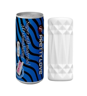 Super Soft Material 3d Stimulating Kola Kutusu Şeklinde Mastürbatör Mavi