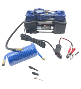Fixonic B.H.D BHD00831 Çift Pistonlu 12V Çakmaklık Girişli Kompresör Işıklı (Mavi)