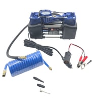 Fixonic B.H.D BHD00831 Çift Pistonlu 12V Çakmaklık Girişli Kompresör Işıklı (Mavi)