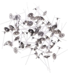 Tealight 35 mm Mum Fitili – 100 Adet Metal Tabanlı Kısa Fitil