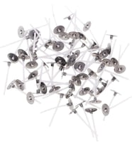 Tealight 35 mm Mum Fitili – 100 Adet Metal Tabanlı Kısa Fitil