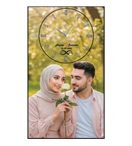 KİŞİYE ÖZEL RESİMLİ DUVAR SAATİ 35×60CM