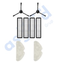 Dreame D10S, D10S PRO, D9 MAX GEN2 Uyumlu 2 Yan Fırça 4 Filtre 2 Mop PKT-iasgf0000234