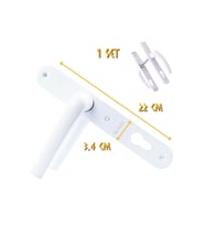 Kupa PVC Pimapen Kapı Kolu - Yale - 1 Takım