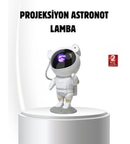Northcity Bluetooth Müzikli Astronot Projeksiyon Lambası Yıldız ve Ay Efektli