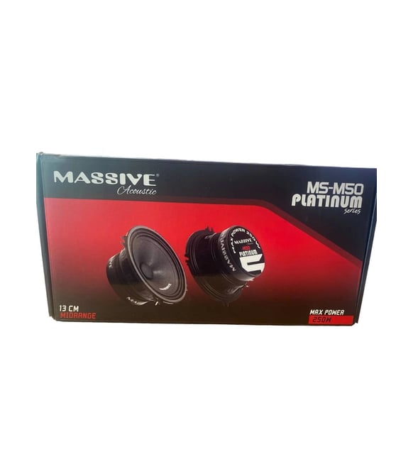 13 CM 250W MASSİVE MS-M50 PLATİNUM 120 RMS MİDRANGE