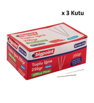 Bigpoint Toplu İğne 250 Gram x 3 Kutu