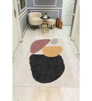 Modern Desenli Dijital Baskı Kaymaz Taban Halı H0292