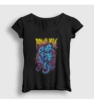 Presmono Kadın Siyah Seahorses Parkway Drive T-Shirt 461498tt