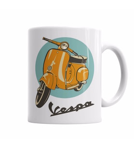 vespa Kupa Bardak Porselen