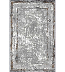 Eliana Home Baskılı, Yıkanabilir Kaymaz Taban Salon Halısı LNA0379 100x150 cm (Gri)