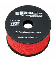 BEUCHAT Zıpkın Makara İpi Naylon Dyneema 50m, 1,5mm, kırmızı