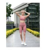 Koyu Rose Biker Tayt ( Bisikletçi Taytı )
