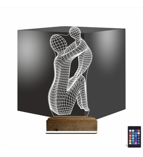 Luvivia Anne Bebek Minimalist 3D Lamba - Masa Gece Lambası
