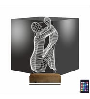 Luvivia Anne Bebek Minimalist 3D Lamba - Masa Gece Lambası