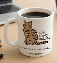 Komik - Esprili  Adım Çıkmış Dokuza Yazılı Komik Kupaa Bardakk