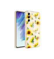 Samsung Galaxy S21 FE Uyumlu Kılıf Kamera Korumalı Desenli Sert Silikon Zore Epoksi Kapak (Model 2)